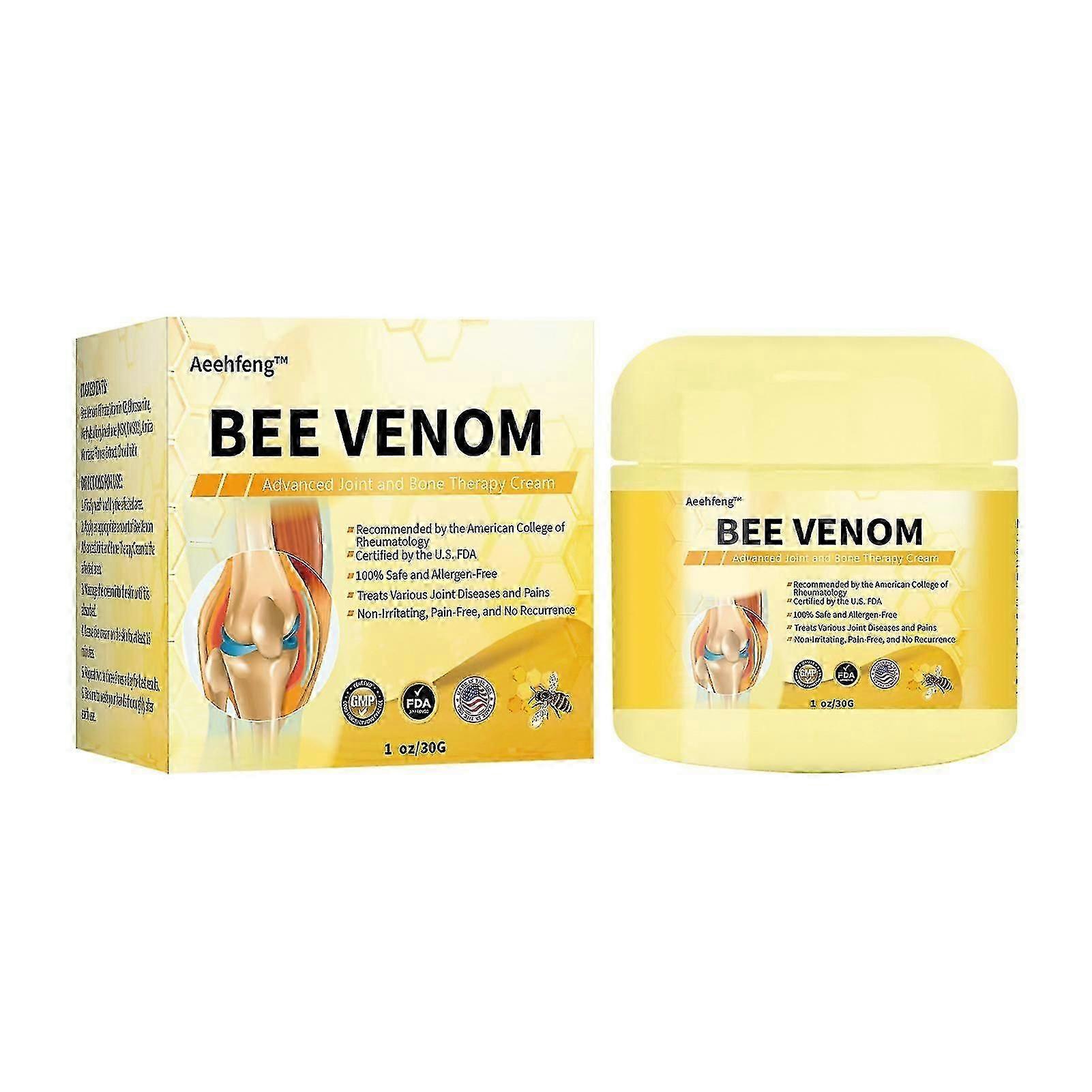 Body Joint Care Cream with Bee-Venom Mild Ingredients Pain Relieve Massage Cream for External Use