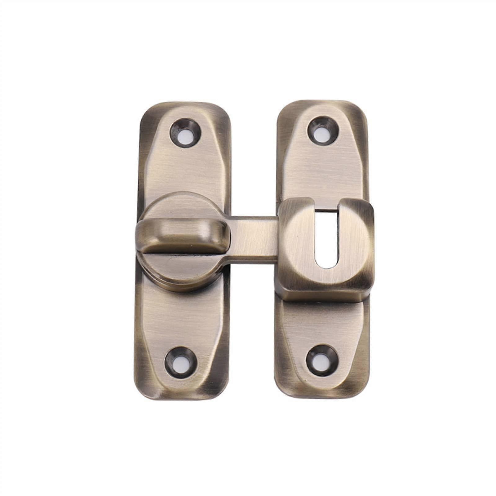 Theft Buckle Door Buckle Sliding Door Latch Lock with Free Punching Installation, Durable Steel Door Bolt, 1 Piece