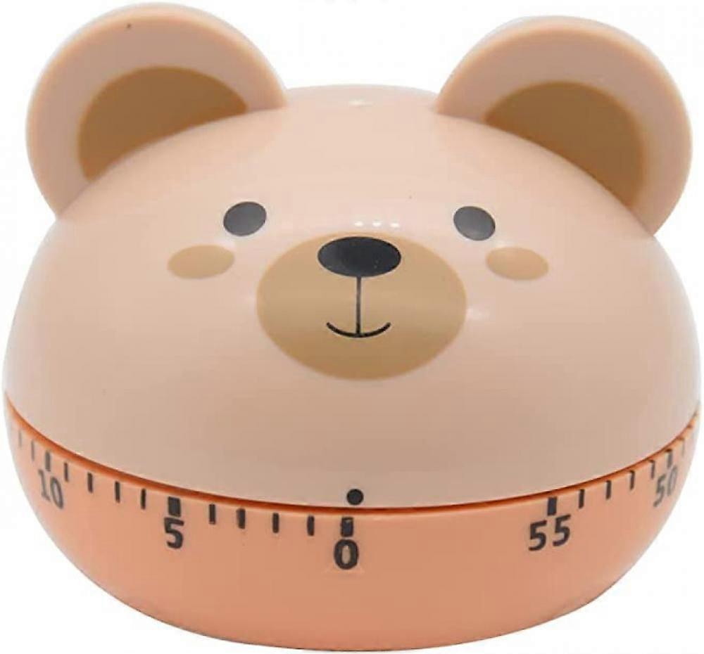 Kitchen Food Cooking Mechanical Timer, Learning Time Manager, Manual Timer, Cartoon Animal ShapeBear