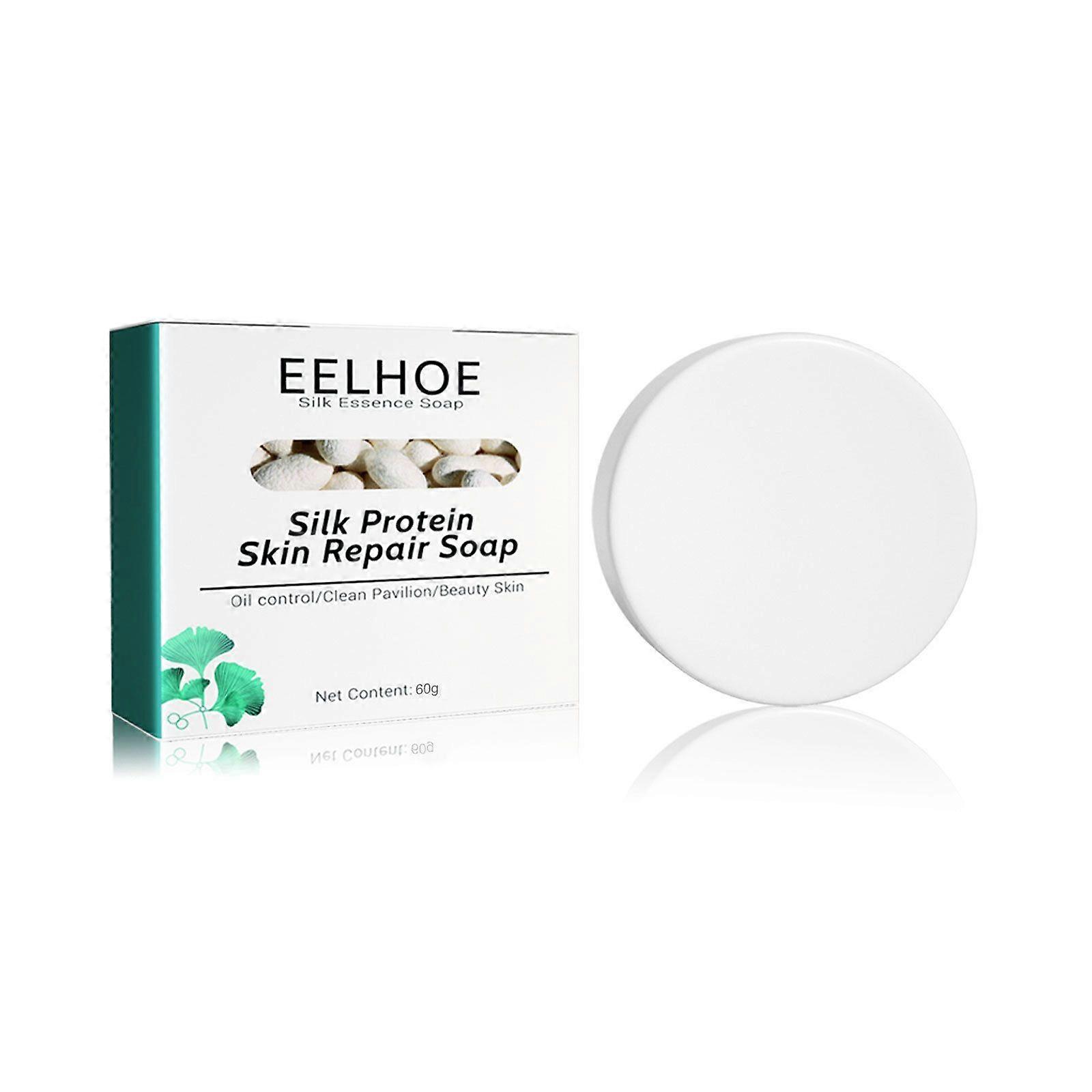 Collagen Milk Whitening Soap, Silk Protein Skin Repair Soap, Exfoliating and Brightening Soap for Dull, Uneven Skin, Smooth And Soft Complexion for Fa