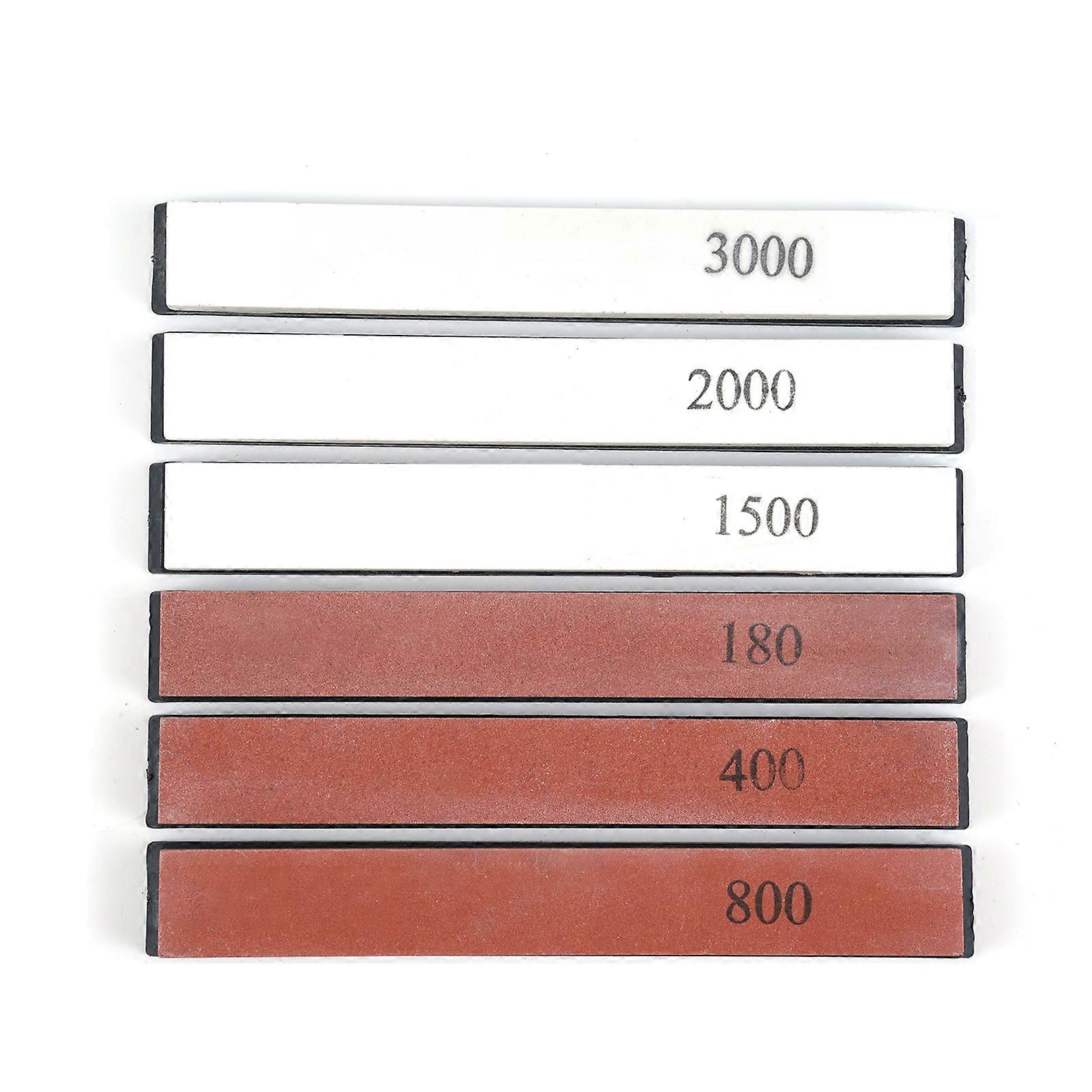 6 Whetstones 360° Flipping Angle Adjustable Design Stainless Steel Knife Sharpeners Set Fixed-Angle High Precision Grinder Sharpening