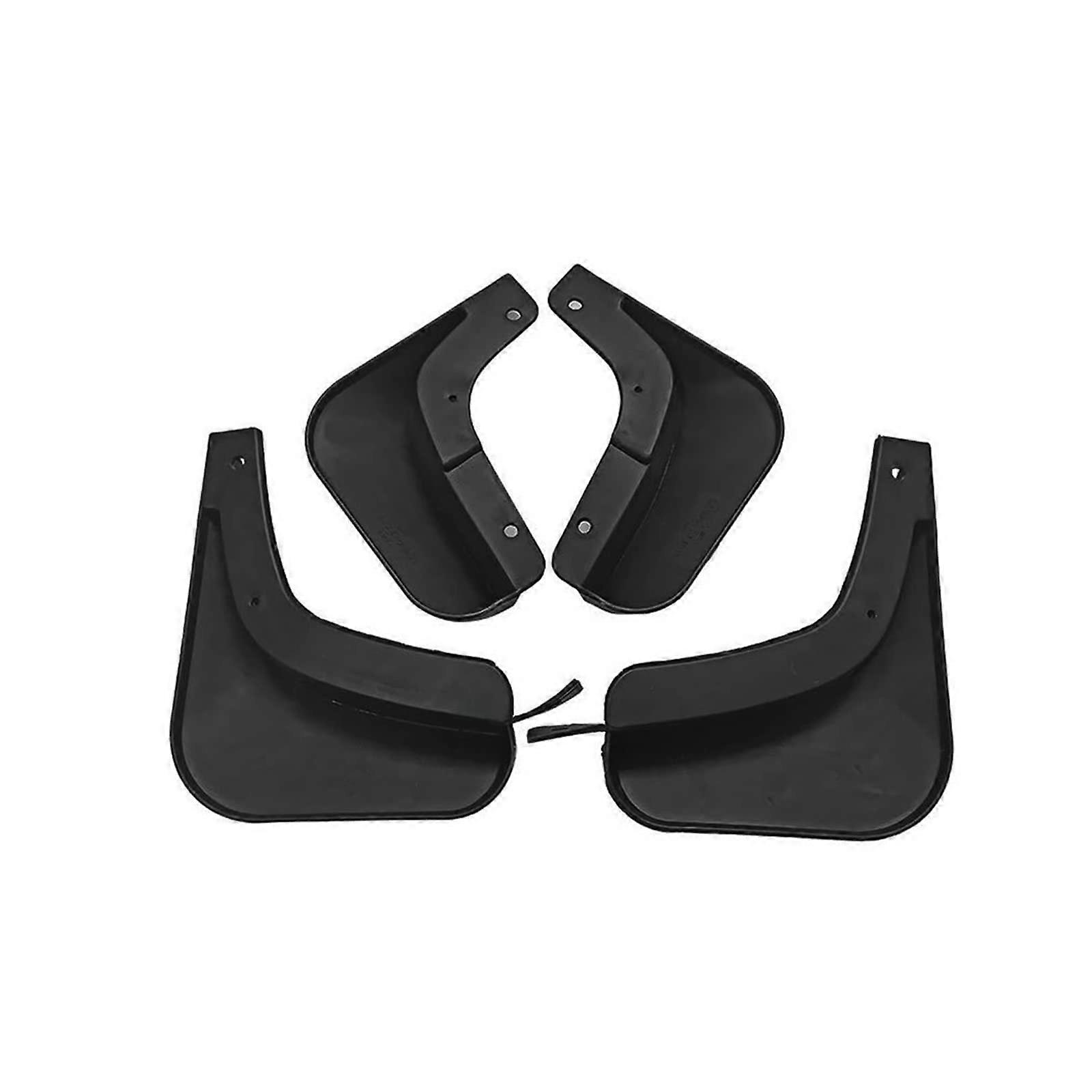 Mud Flaps Compatible With Suzuki S-Cross SX4 2014-2019 Front And Rear Molded Auto ABS Black 4-Piece Kit