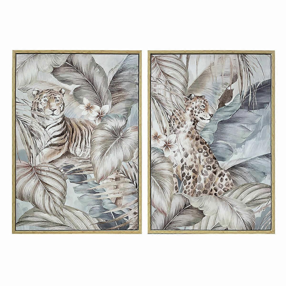 Canvas DKD Home Decor polystyrene canvas 70 x 4 x 100 cm