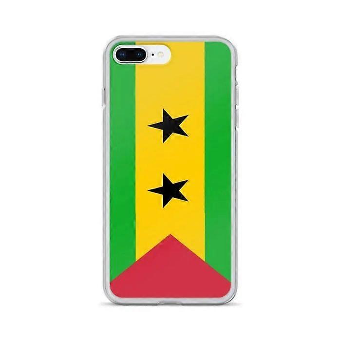 Phone Case – São Tomé and Príncipe Flag – Compatible with iPhone 8 Plus – Soft Case – Durable and Shockproof – Pixelforma