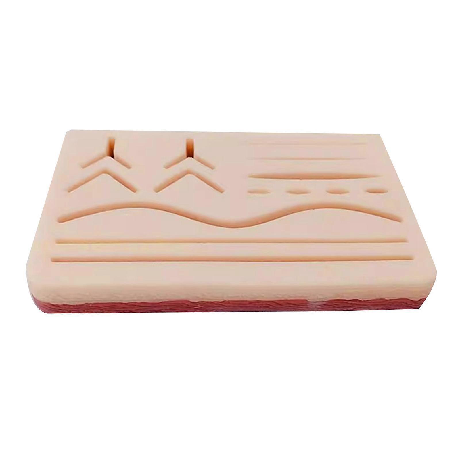 Coussin de suture chirurgicale réutilisable, coussin de suture en PVC, modèle de suture cutanée traumatique en Y, coussin de pratique de suture de plaie cutanée médicale