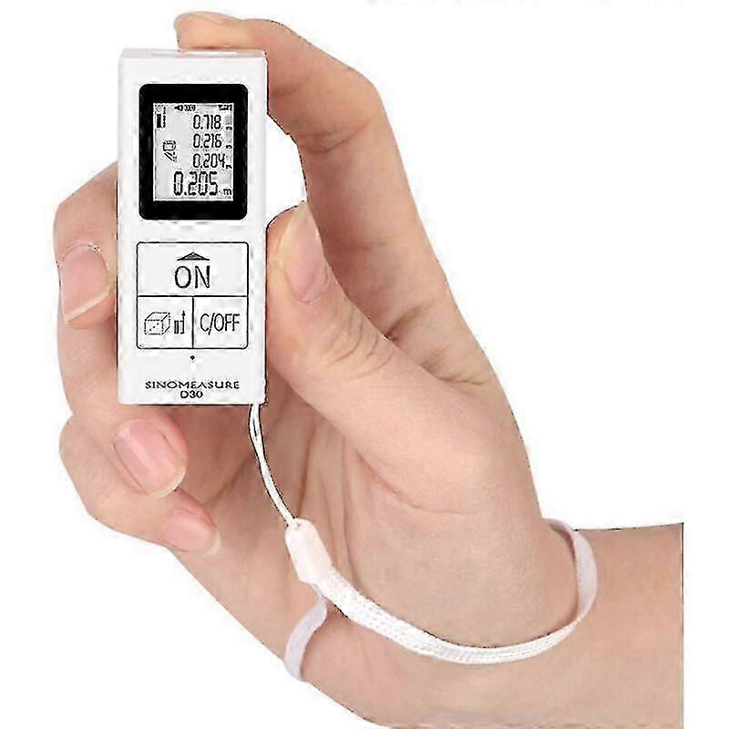 Portable Laser Range Finder,betterlife Mini Digital Rechargeable Infrared Measuring Meter, Home Use Measuring Tool 98ft / 30m1 Pcs