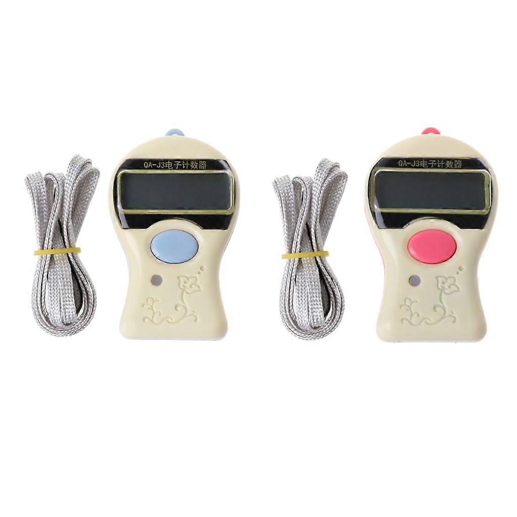 Hand Tally Counter Digital Display Mini LCD Electronic Finger Counters Mechanical Manual Clicker Tasbhee Tasbih Gift