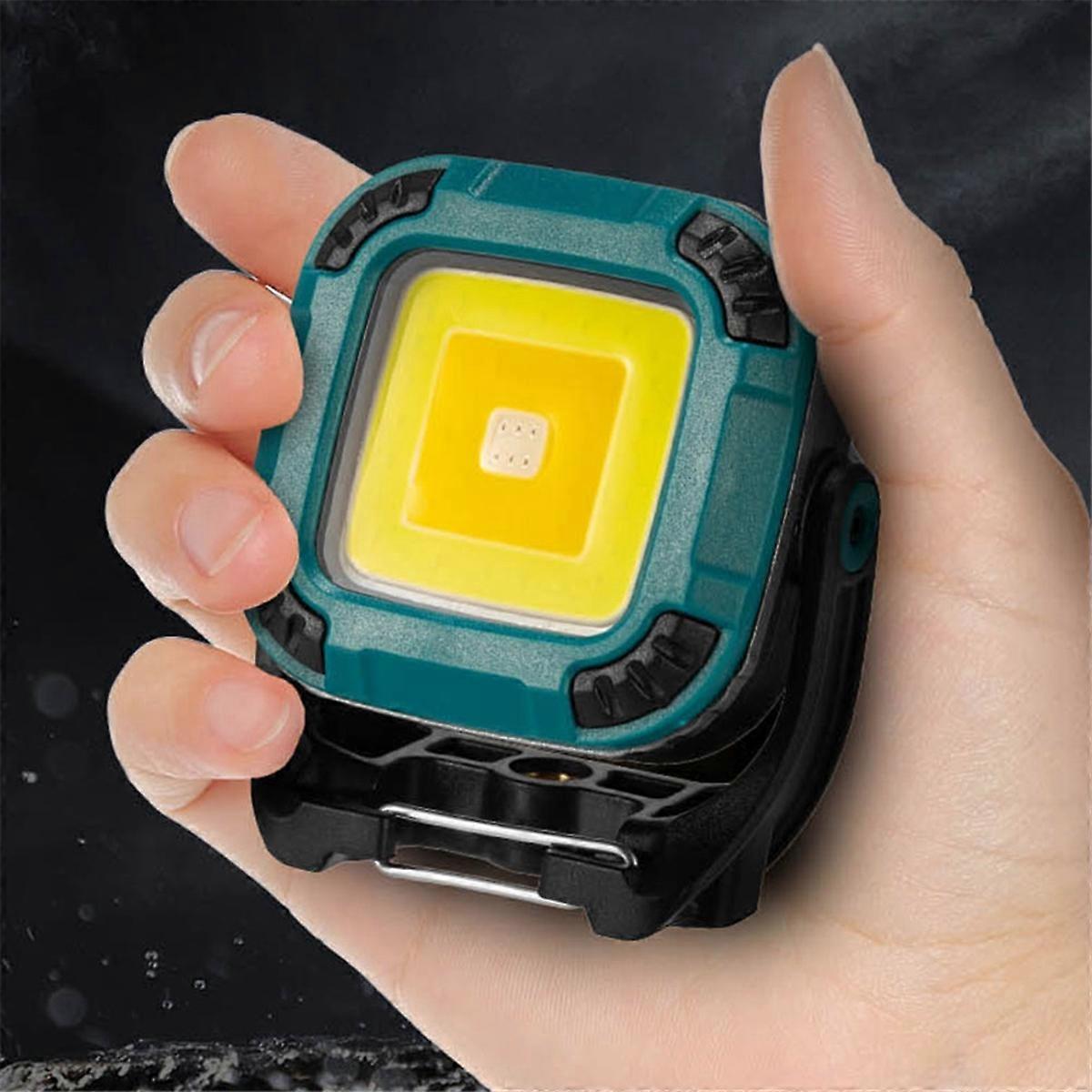 Portable LED Work Light USB Rechargeable Lantern 180-Degree Rotatable Car Repair Work Light Blue