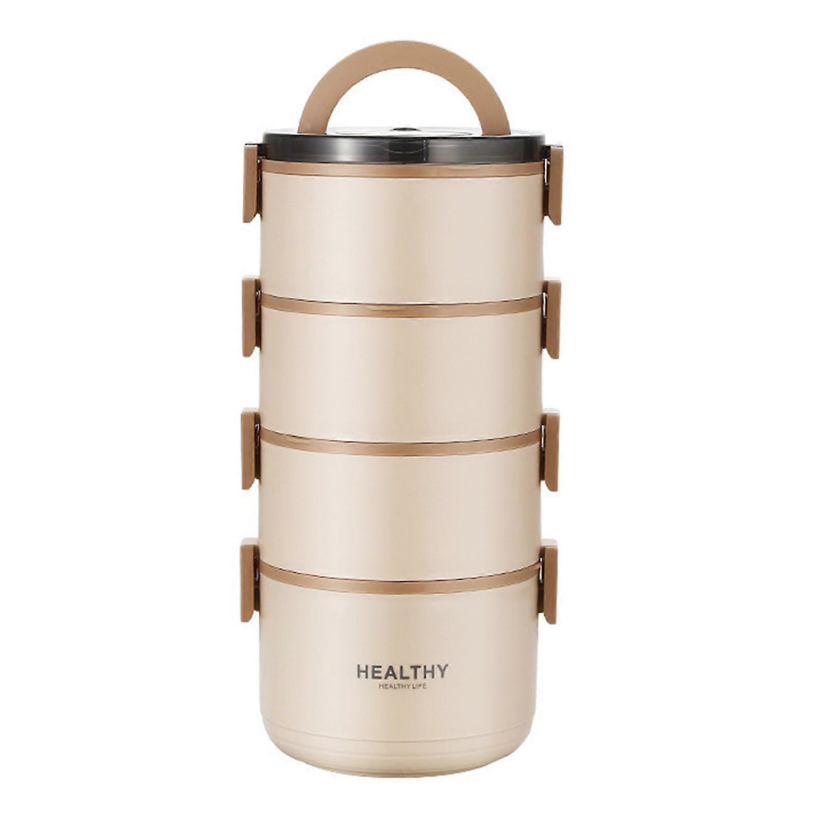 Nonrust Steel Stackable Meal Preps Container Heat Cold Retention Leak proof Lid Portable For Picnics Camping