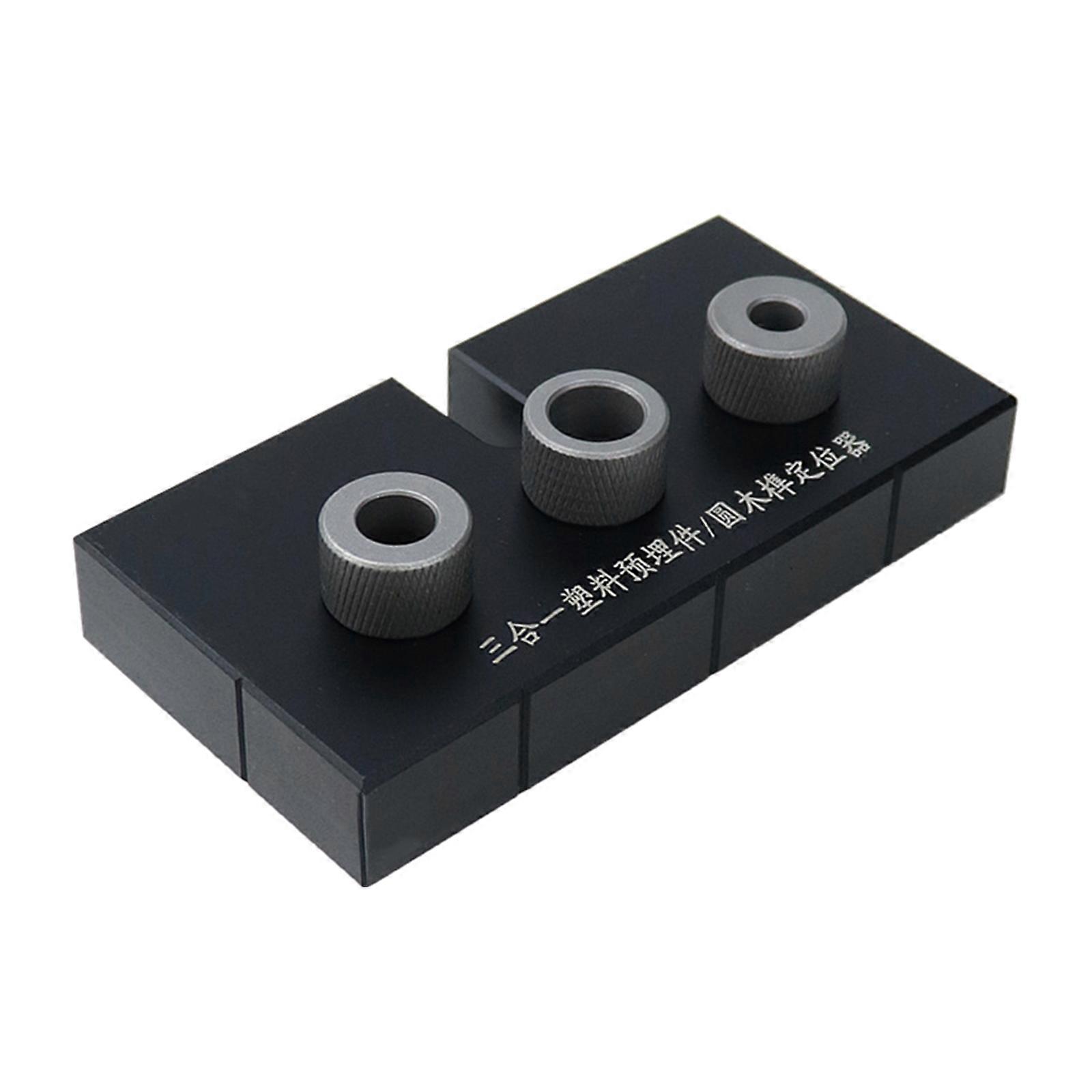 3in1 Woodworking Doweling Jig Kit 6/8/10mm Drill Guide Locator Adjustable Drilling Guide Puncher Locator Carpentry Tools