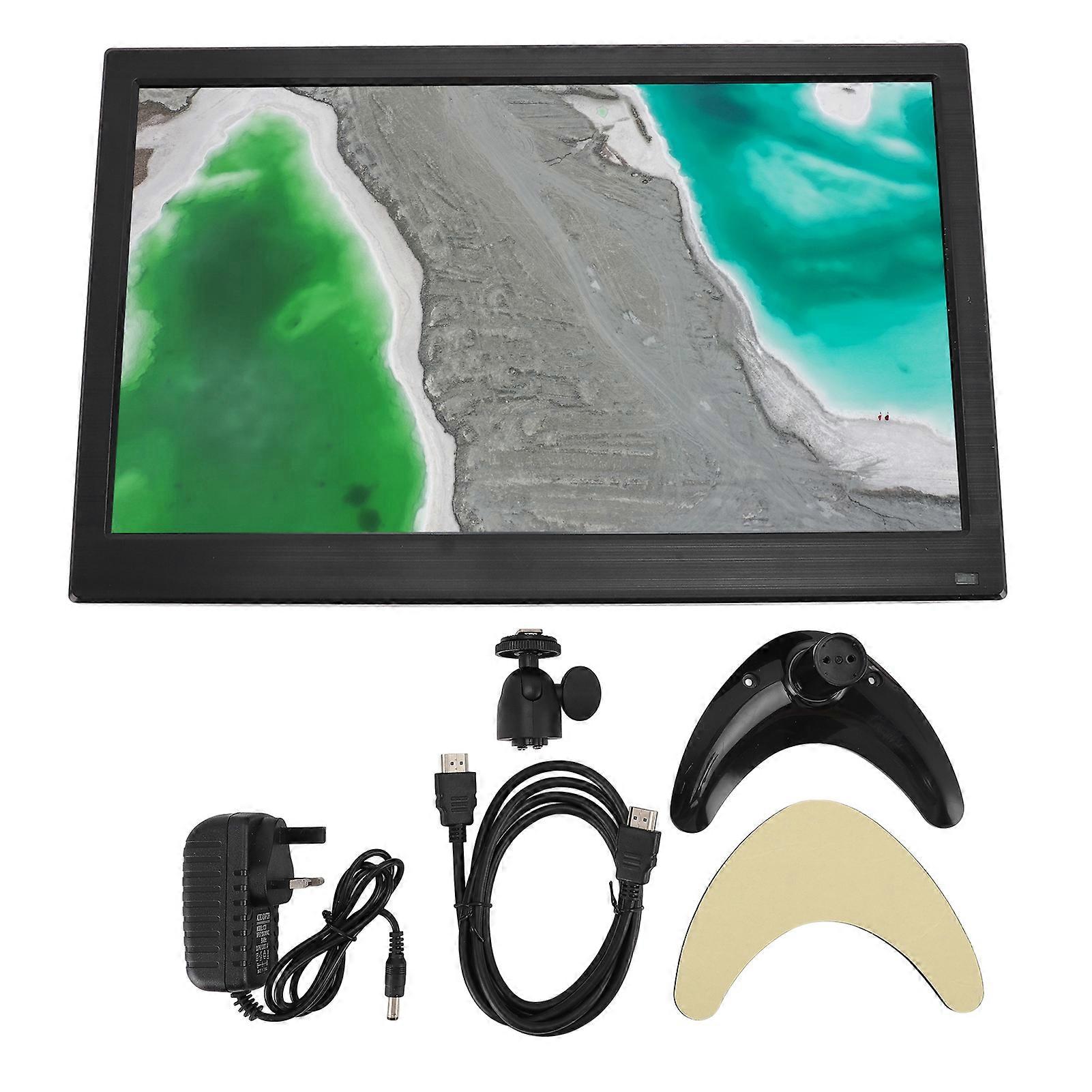 13.3 Inch HD Computer Display 1920x1080 BNC AV VGA USB for RasPi TV UK Plug