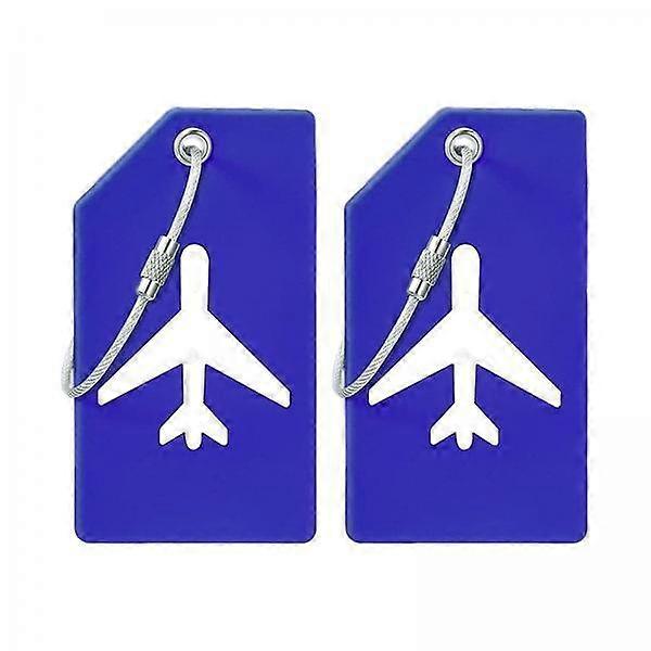 2-4pack 2Pcs Luggage Tags for Suitcases with Name ID Card Portable Suitcase Tag