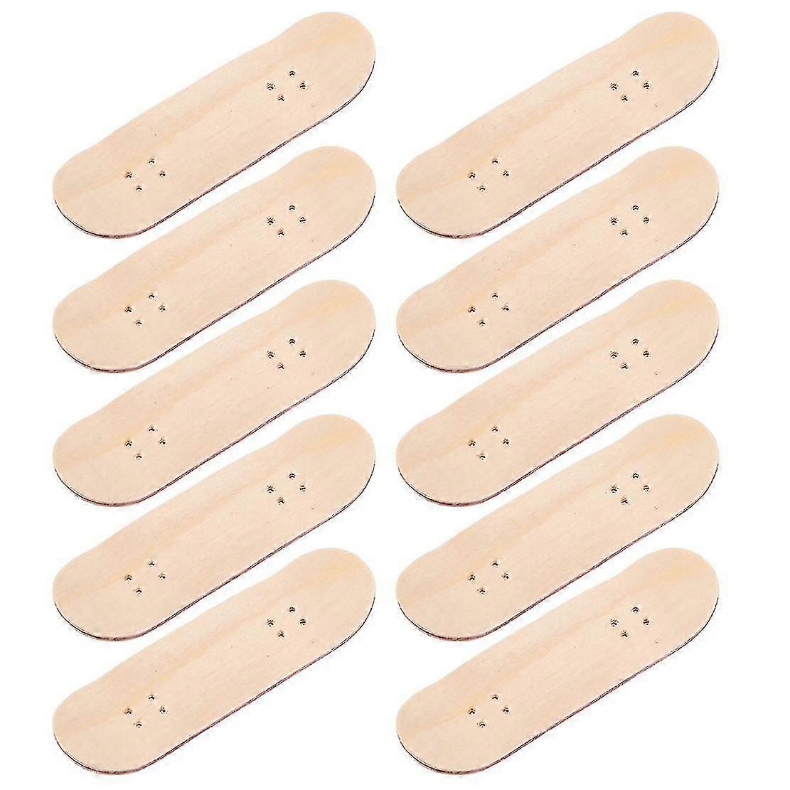 10 قطع استبدال سطح خشبي مصغرة أجزاء لوحة الأصابع لملحقات لوح التزلج