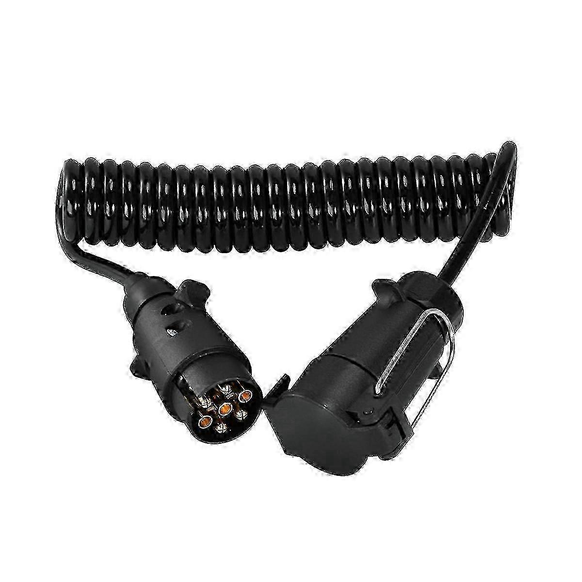 2025 7 Pin Trailer Light Board Extension Cable with Secure Plug Connection