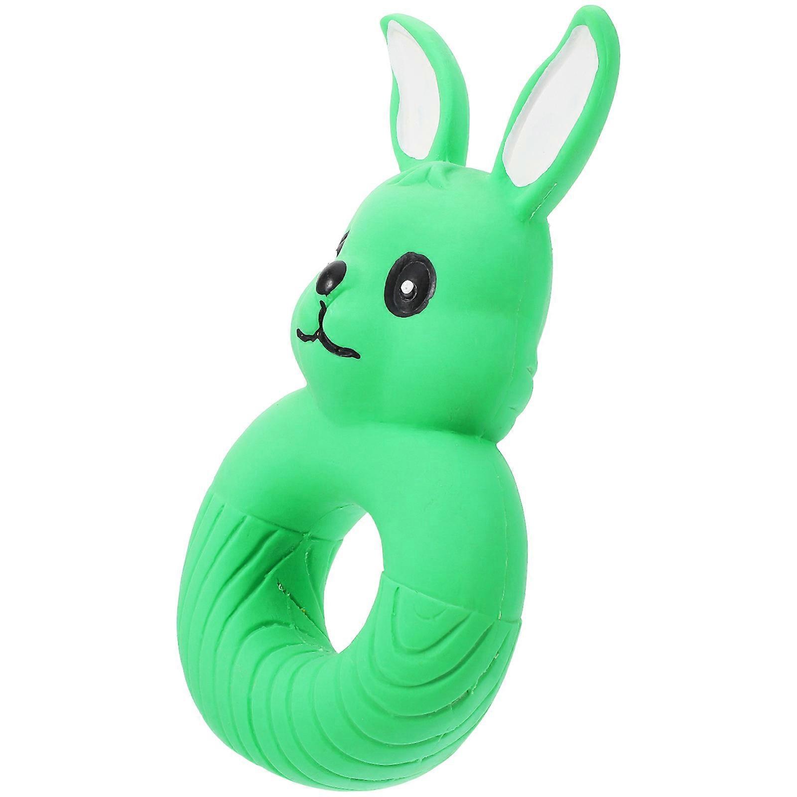Squeaky Latex Dog Toys Elephant Shaped Chewing Toys For Puppies Light Green Stimulating Dog Toys 1Pack