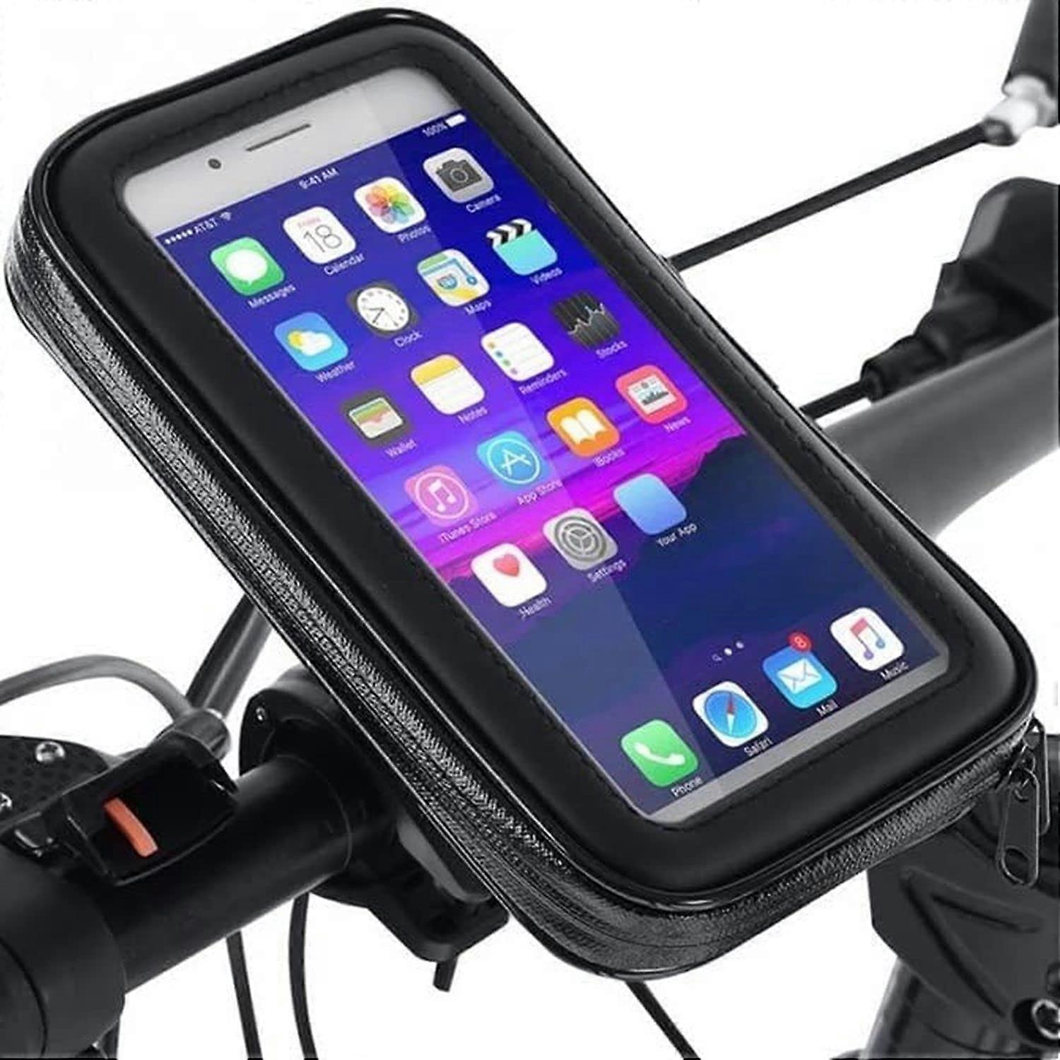 Bicycle Mobile Phone Holder Waterproof Handlebar Bag for Navigation Compatible with Motorcycles and Bicycles