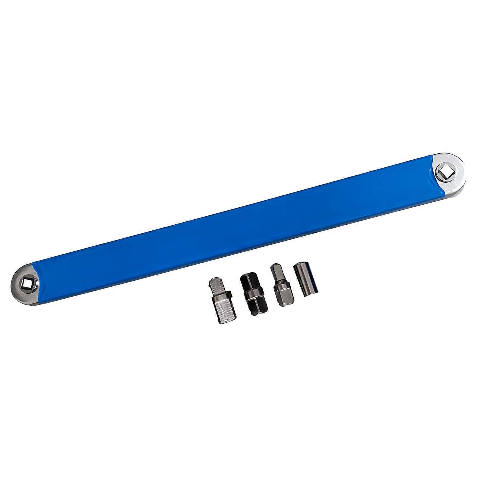 Extension Wrench, Smash Offset Wrench, 15.35x1.38x0.59 Inches, Includes 4 Adapters, HighTorque Steel for Car Maintenance