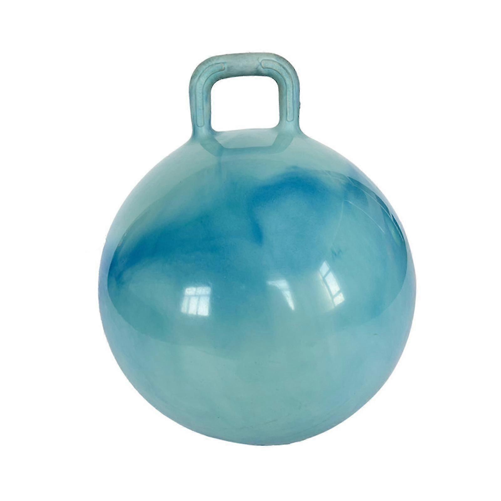 Jumping Ball with Handle for Boys Girls Exercise Ball Inflatable Bouncy Ball Blue