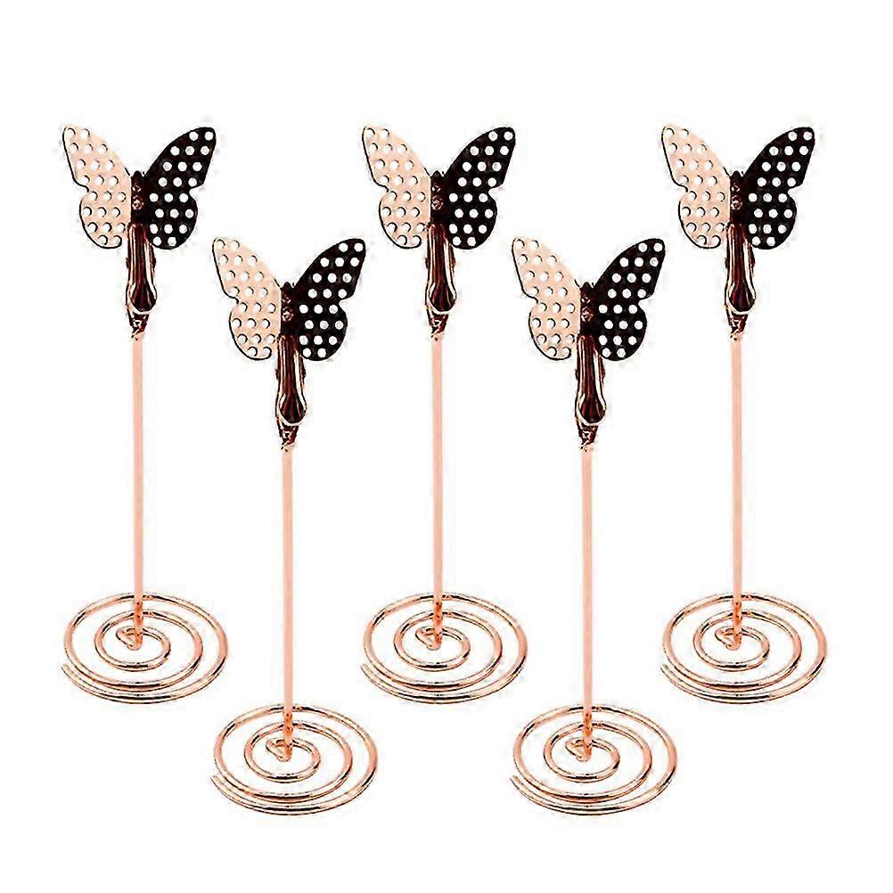 5 Pcs Wedding Table Numbers Memo Note Photo Stand Menu Banquets Name Cards Wedding Table Stands