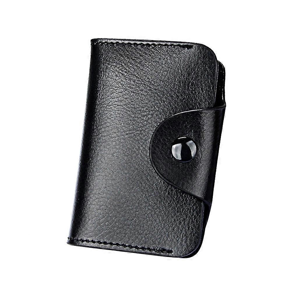 ID Wallet Leather Organ Bag Classic Design Card Storage For Men And Women 1Pcs