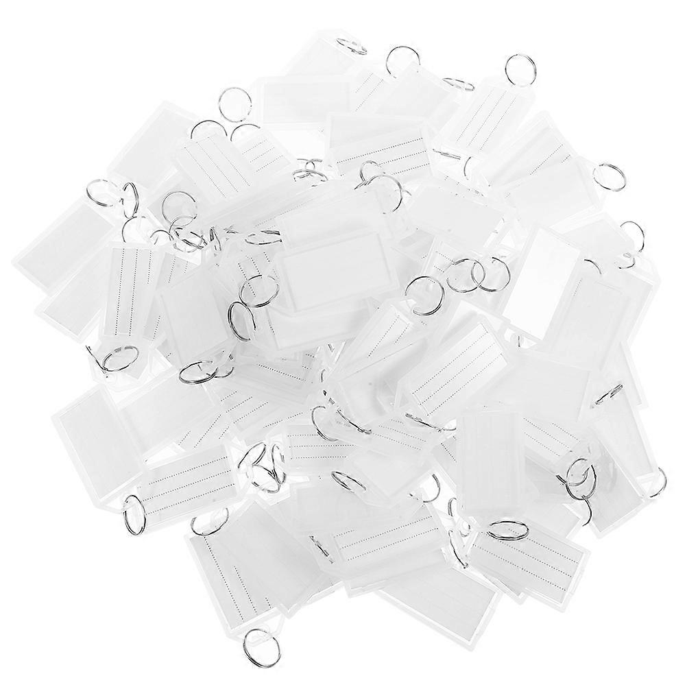 Key Tag Labels Rectangular Luggage Tags For Travelers Identification 50Pcs