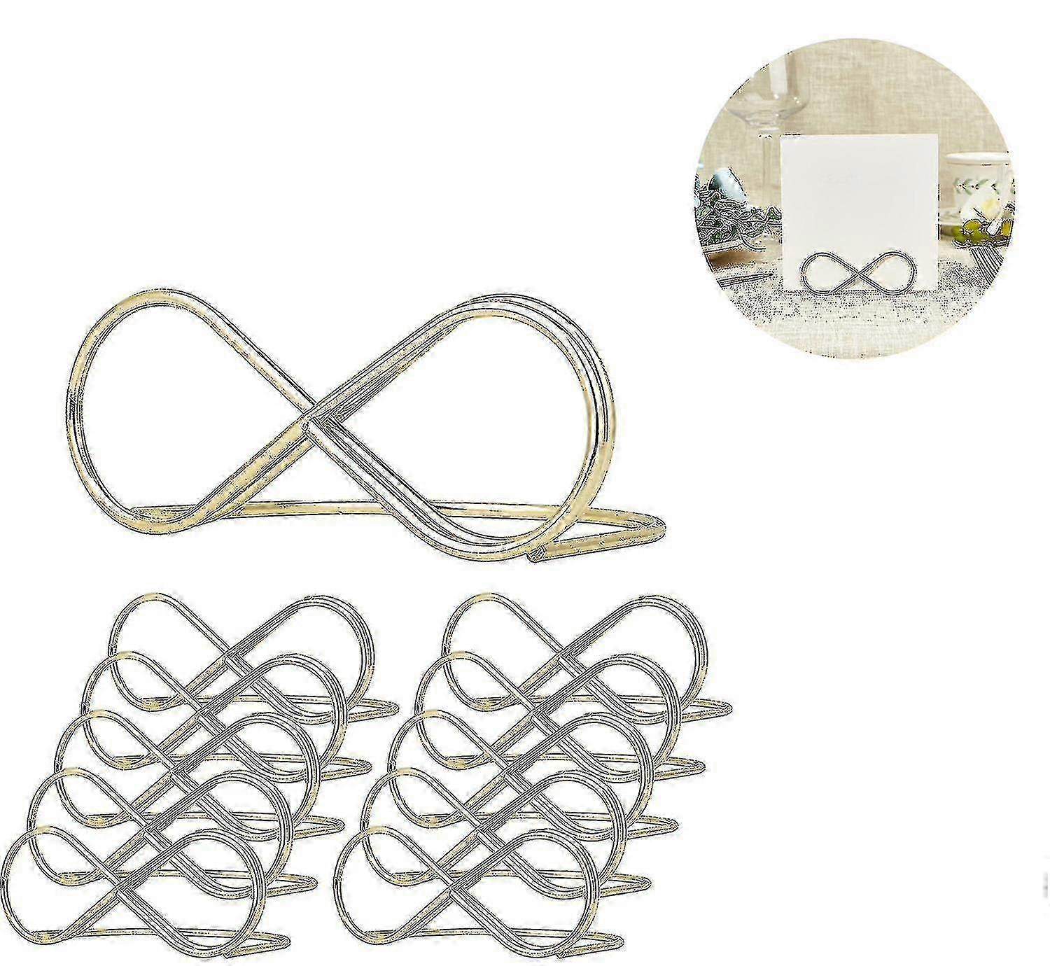 10 Pack Table Number Holders,message Clip hwy