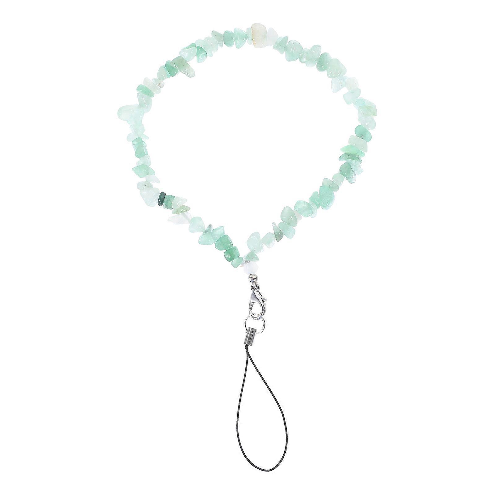Phone Charm String Anti-Skid Phone Lanyard Men Women Daily Use 21.5x1.5cm Crystal Stone 1Set