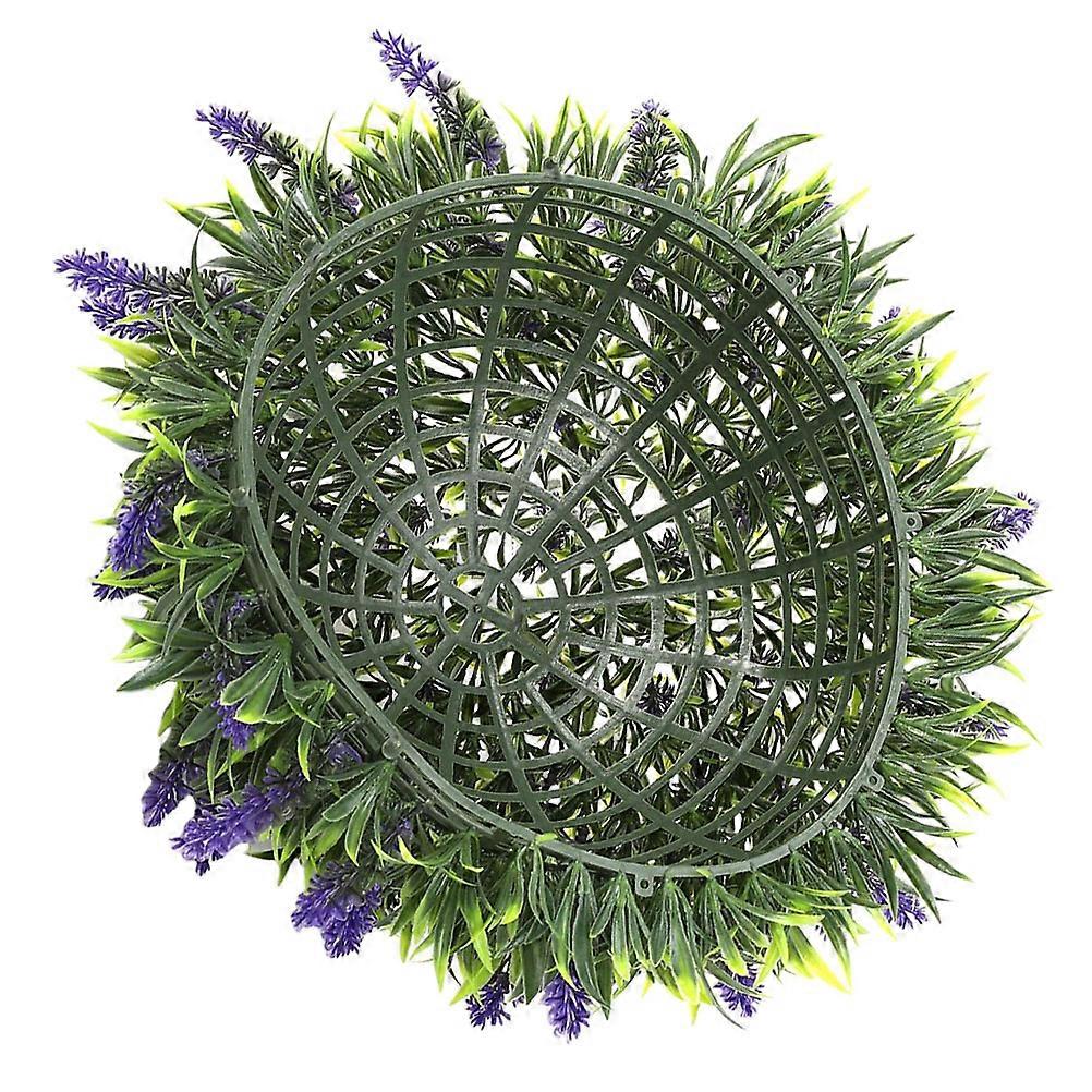 Artificial Round Topiary Balls Decorative Grass Ball For Family Parties 9.8 9.8 9.8in PVC Material 1Pack