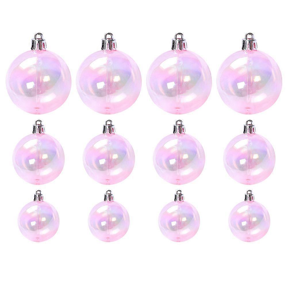 ケーキデコレーションボールハンギングボールプラスチックピンク4cmラウンドシェイプ