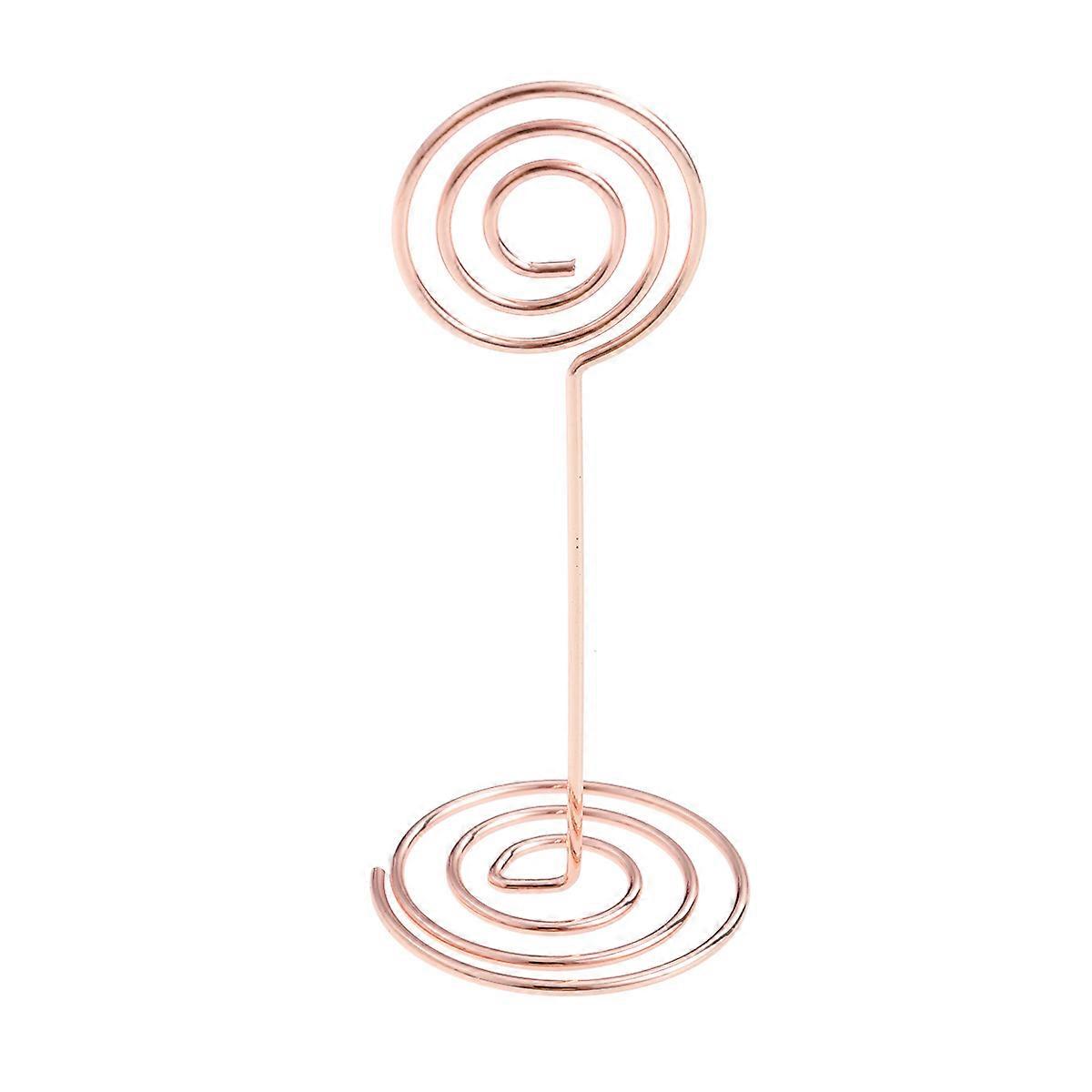 Decorative Placecard Holder Rose Gold Displaying Table Numbers Home Use 12Pcs