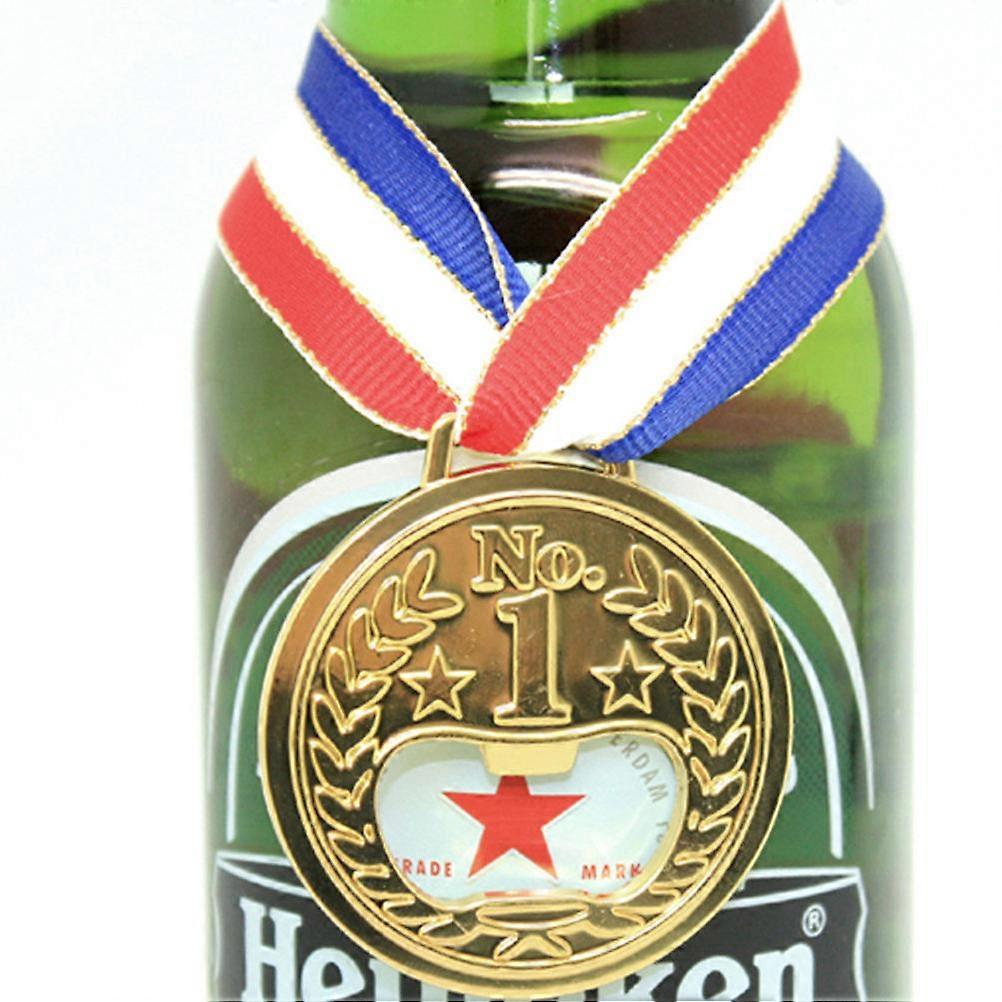 Unique Bottle Openers Medal Design Gold Color For present Giving 1Pack