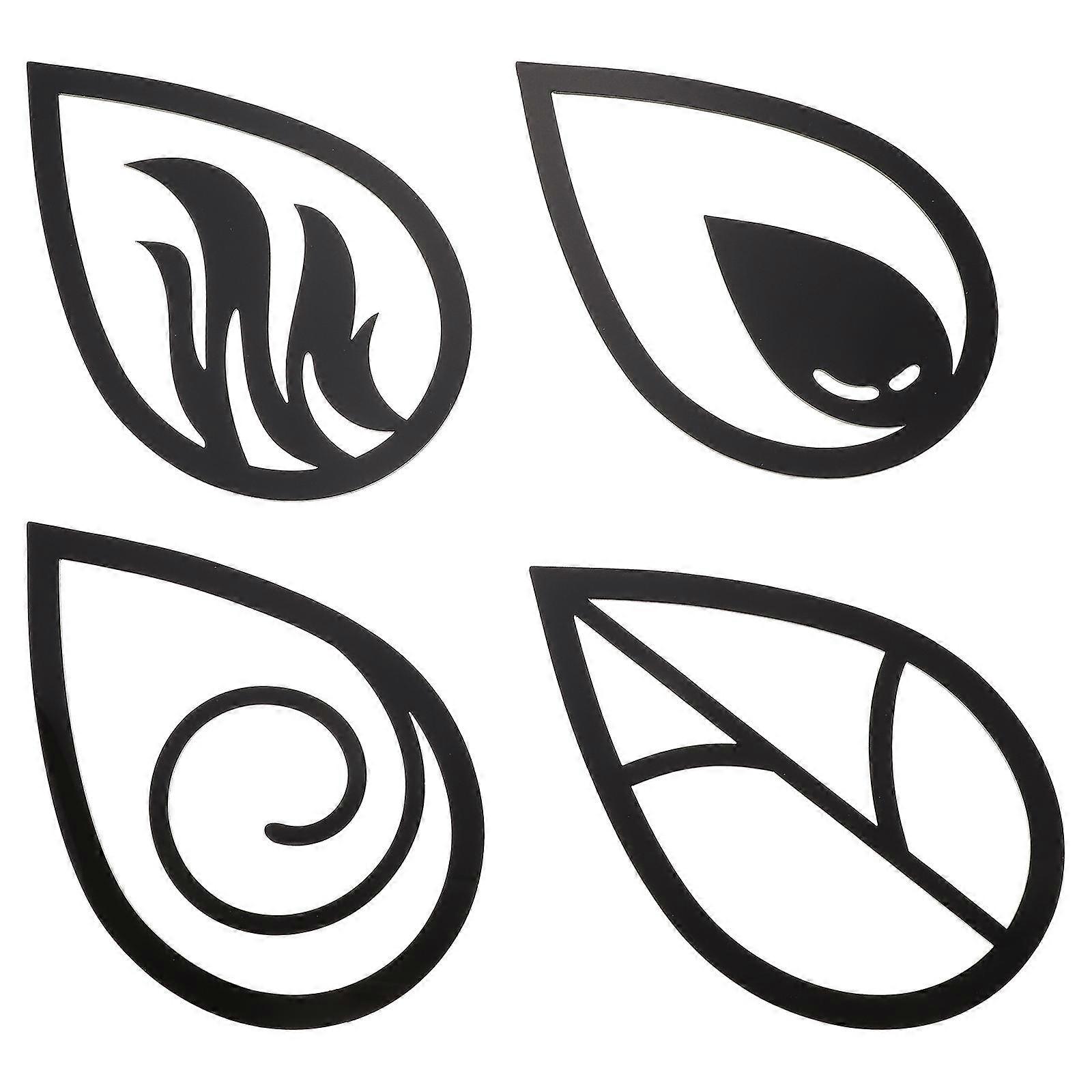 It looks like you're sharing a product title or description for **Black Water Drop Acrylic Wall Decals**. Here's a more polished and descriptive