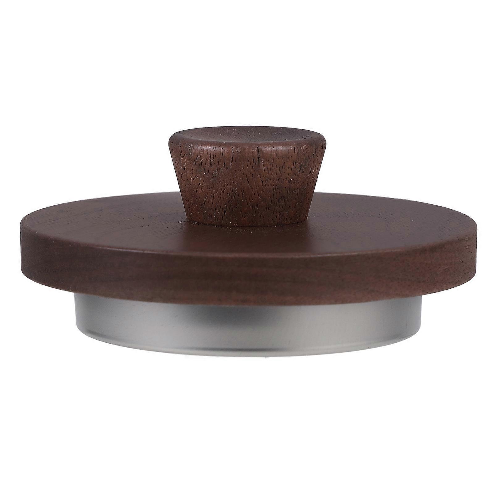 Round Mug Lids Wood Cup Lid Airtight Seal For Mugs Prevent Stain 1Pcs
