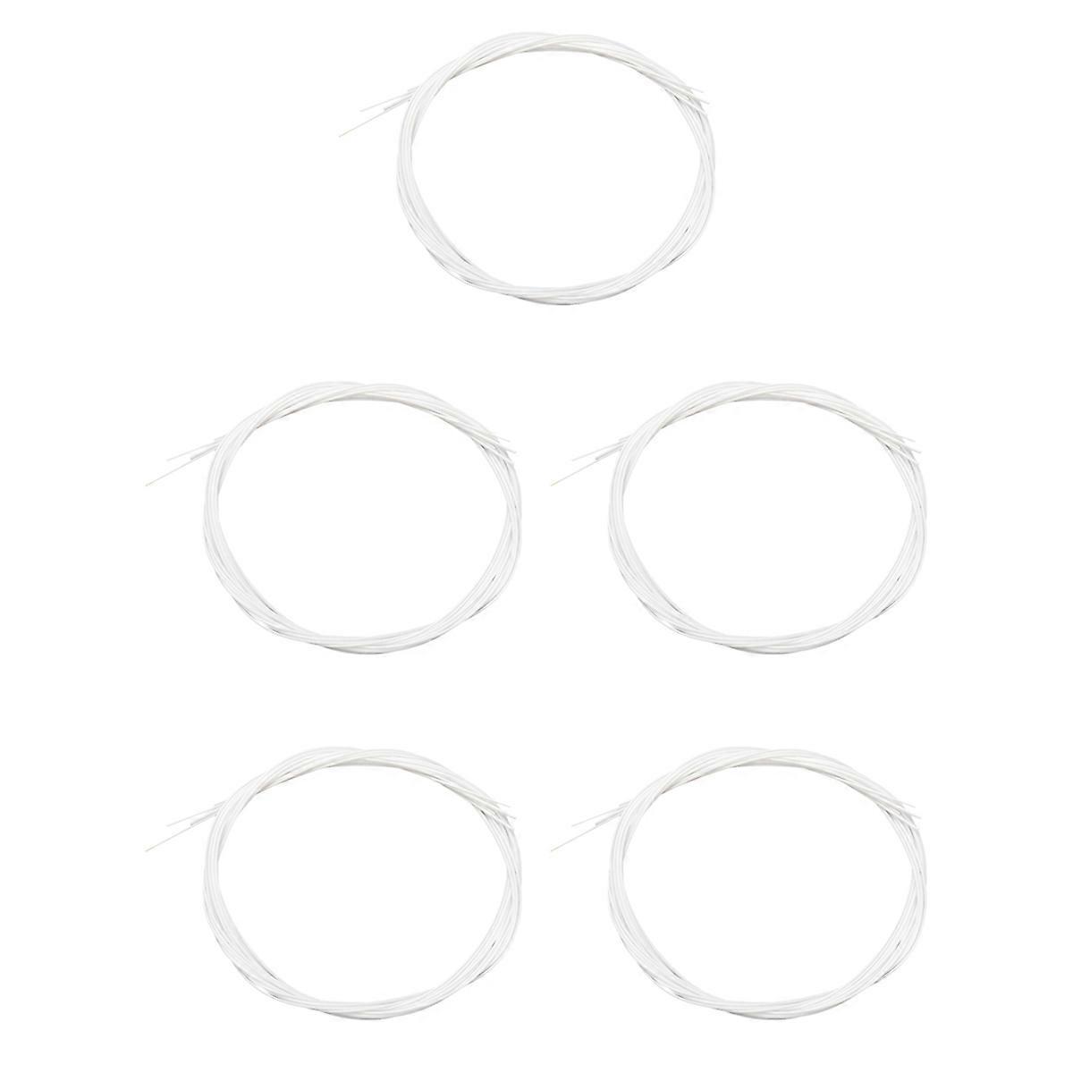 20pcs White Nylon Ukulele Strings Replacement Part for 21 Inch 23 Inch 26 Inch Stringed Instrument