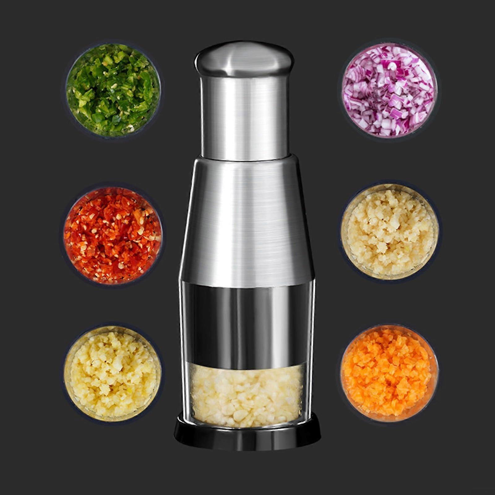 Manual Pressed Chopper Garlic Press Crusher Garlic Peeler Kitchen Mincer Gadget For Ginger Chili Pepper Onion