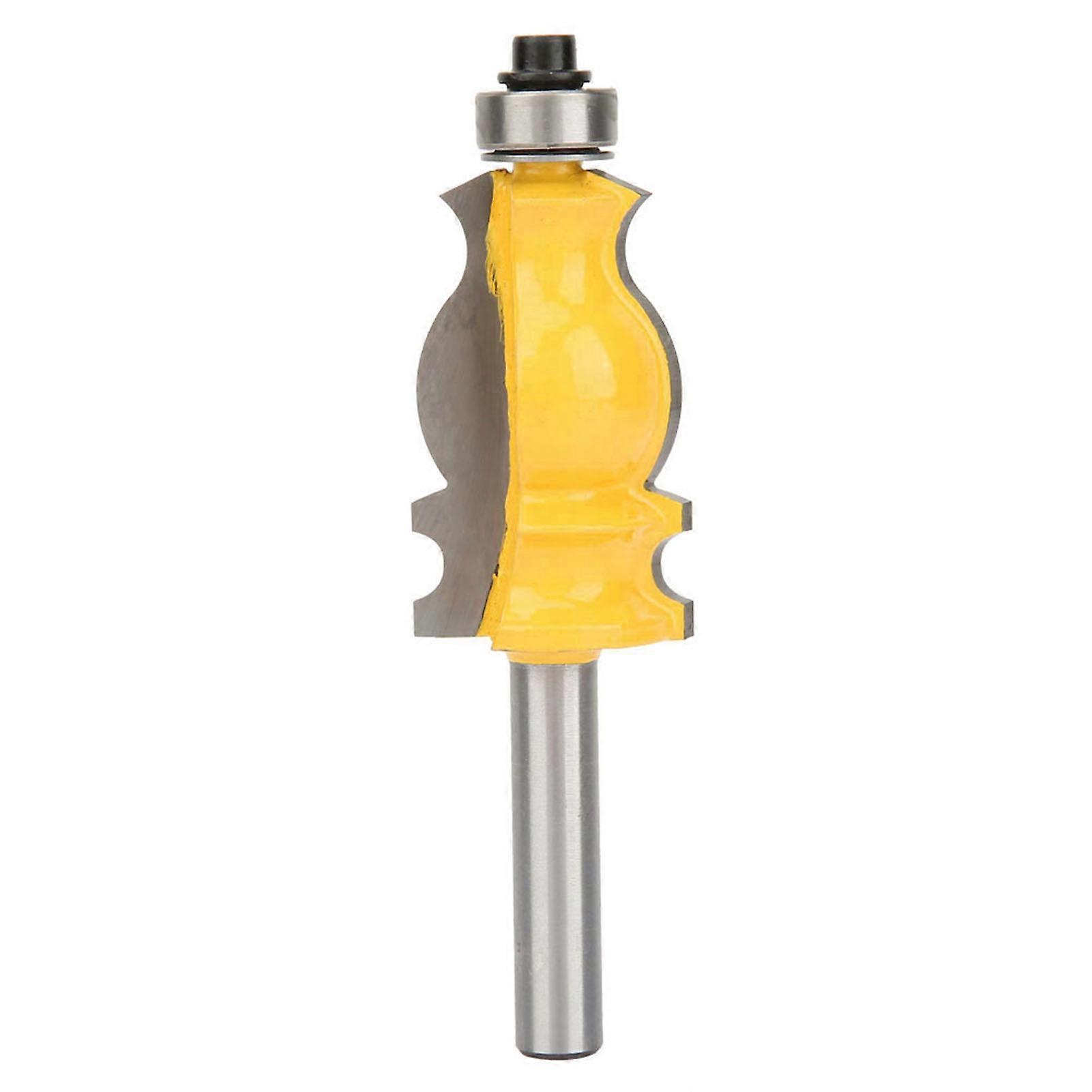 Fishtail router bit for woodworking, 8mm shank, for handrail edge finishing