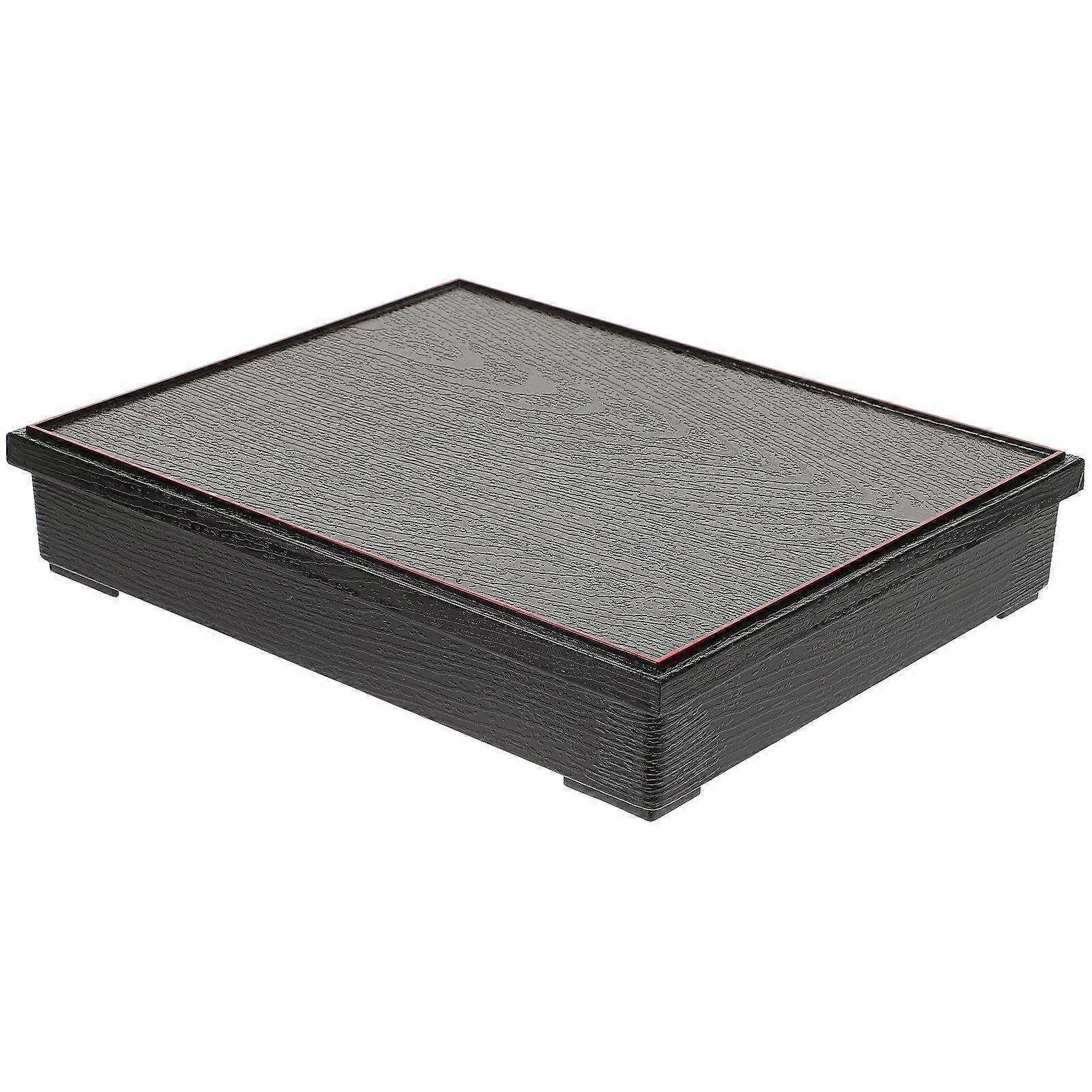 Tragbare Essensbox Bento Dip Behälter Geruchlos Wiederverwendbar Schwarz 1Pc