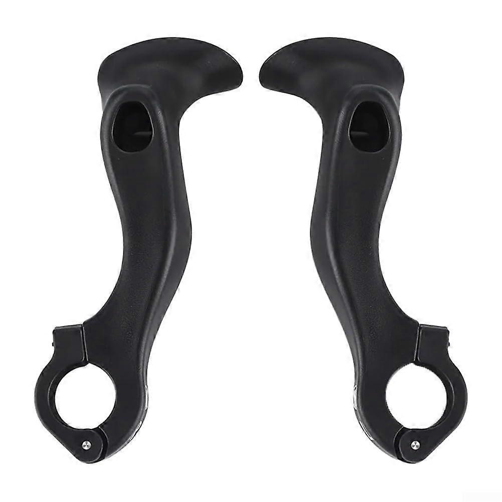 Fluorescent extended handlebar for 22.2mm bicycles, lightweight material for improved speed, ergonomic design for comfort.