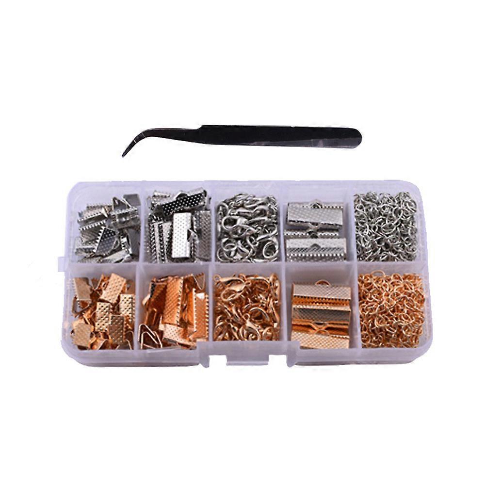 Jewellery Making Kits Adults Necklace Buckle For Crafting Assorted Color Metal 371Pack