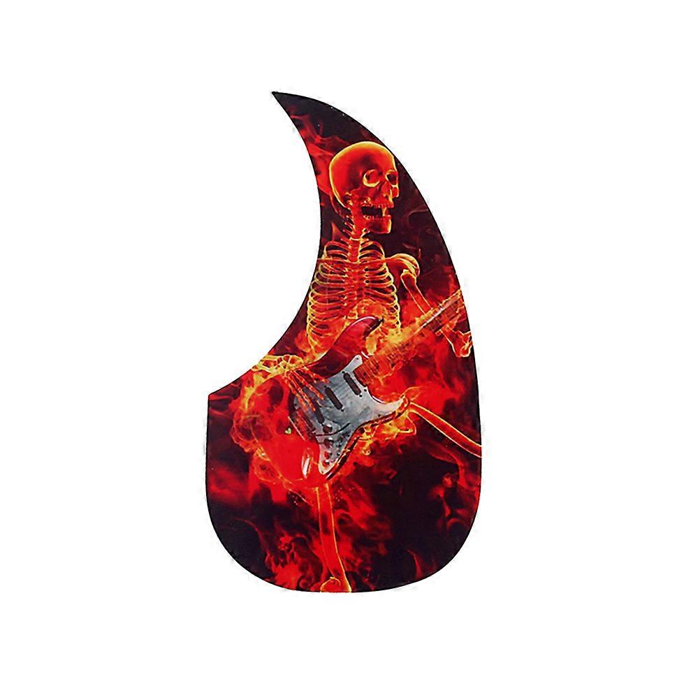 E-Gitarre Protektor Comma Shape Westerngitarre Schlagbrett Rot 18x9,9x0,1cm 1Set