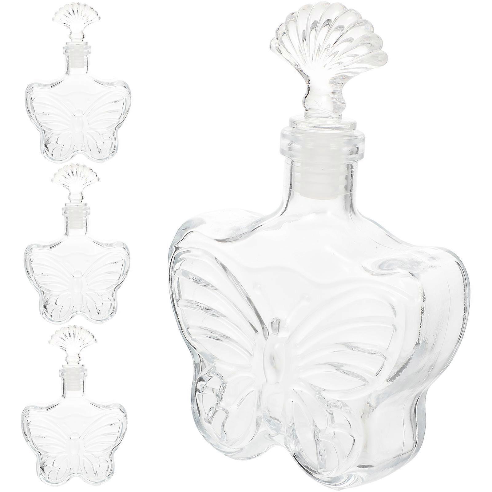 Gennemsigtige Drift Flasker Glas DIY Design Til Haveindretning 4 stk