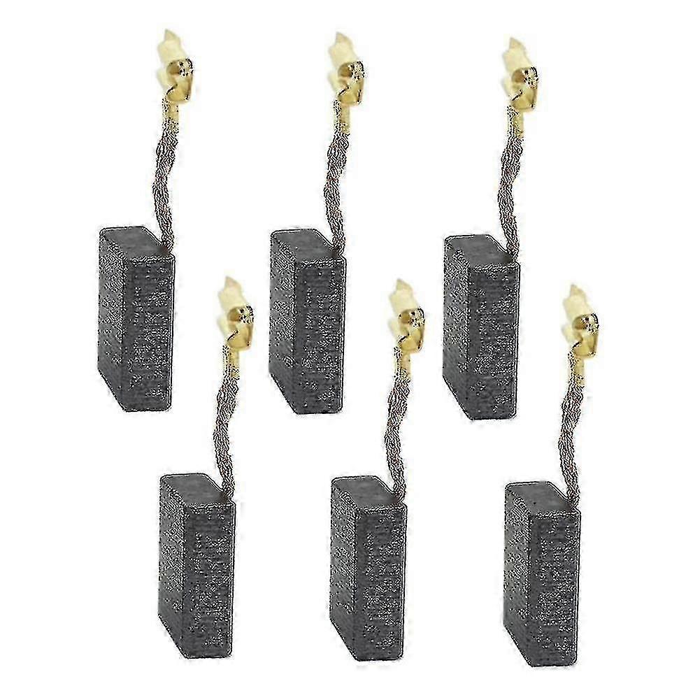 6-pack Carbon Brushes Replacement - Fits Certain Power Tools for Optimal Performance