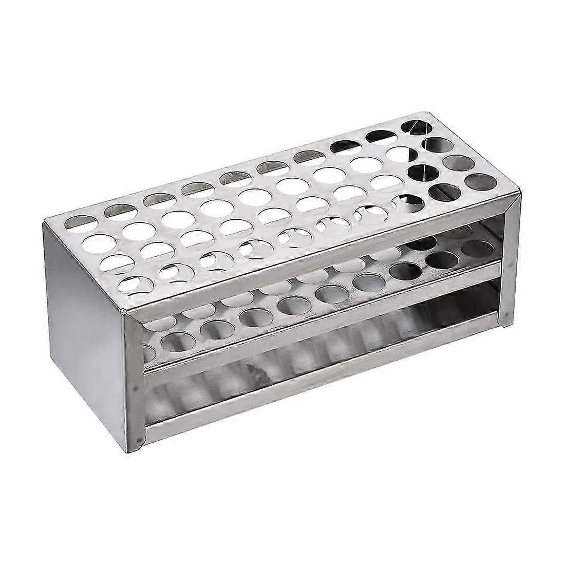 Support de tubes à essai multifonctionnel en aluminium, 14 mm, 40 trous, pour laboratoire
