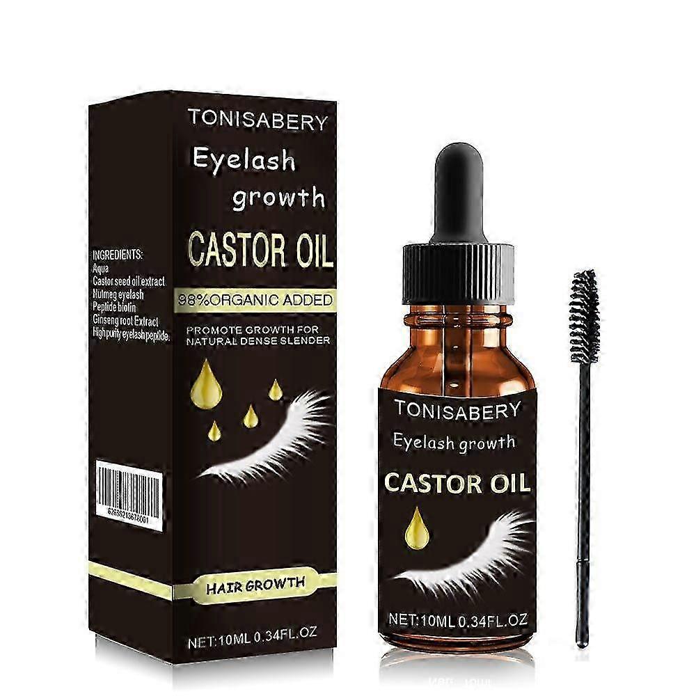 Huile De Ricin Pure Bio 100 Ml Pressée à Froid - Végétalienne - Marque Hakeem Chi Chi