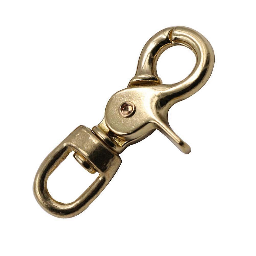 Swivel Lobster Clasps Hooks Metal Clasps for Dog Leashes Hanging Crafts Decorations 2.6×0.4×0.2in Brass Material 1Pack