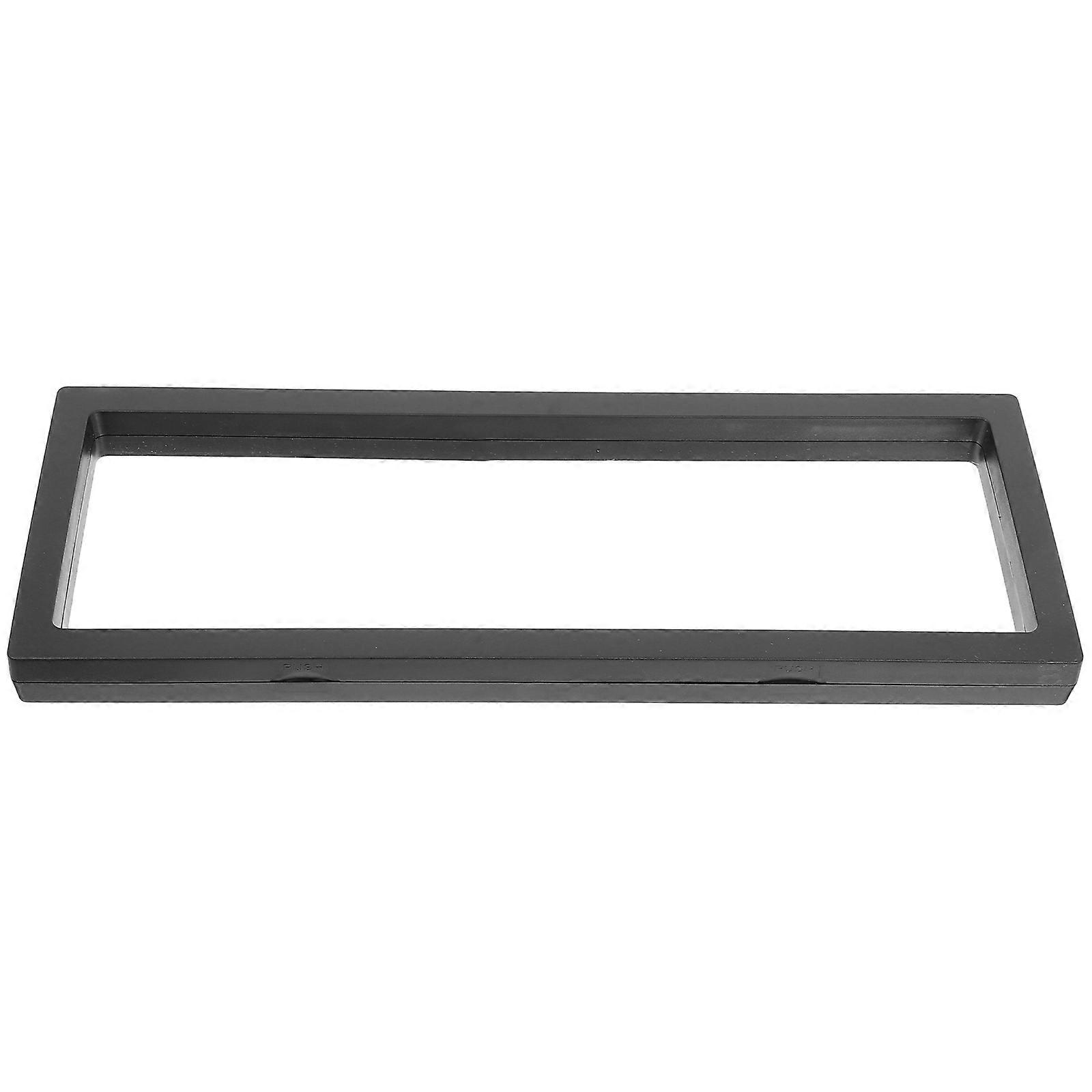 Floating Jewelry Display Case with Coin Box for Medals & Memorabilia – Black, Ideal for Show Windows and All Occasions