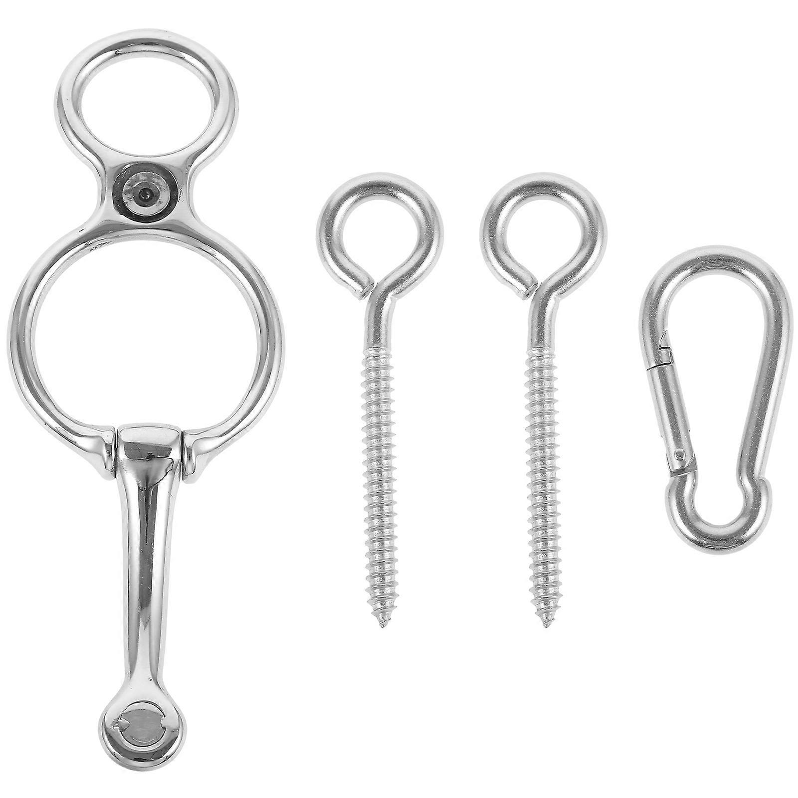 Stainless Steel Tie Ring Safety Assurance Equestrian Equipment 1 Set