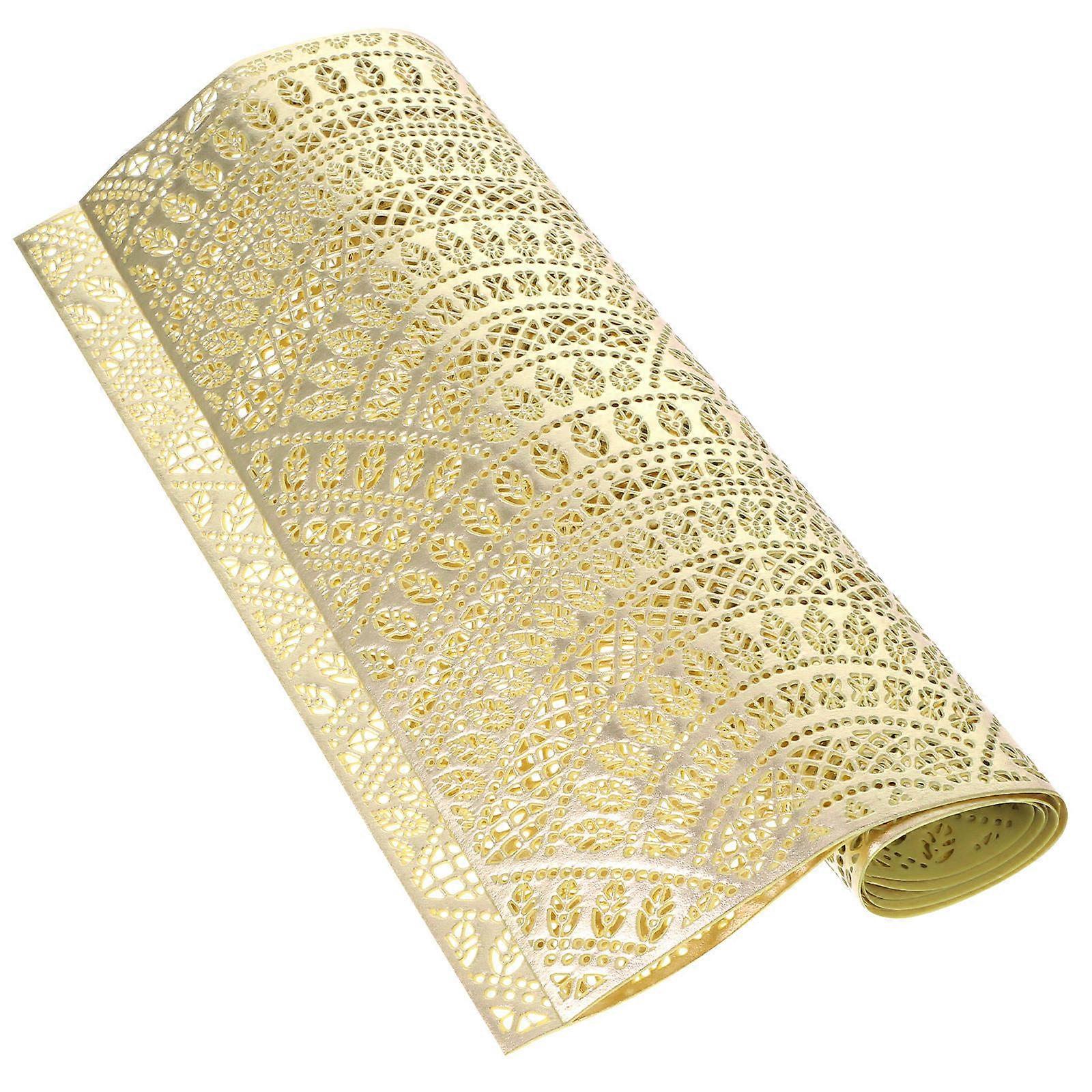 Kitchen Table Mats Square PVC Material Home Use Hotel Use Restaurant Use Simple Appearance 2Pcs