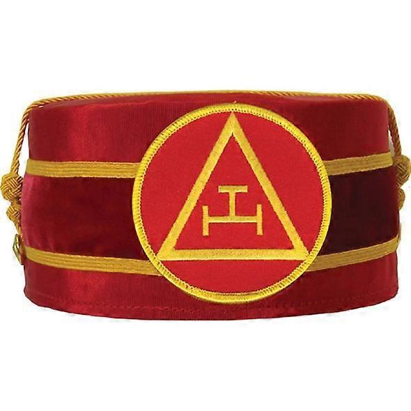 Royal Arch Masonic Triple Tau Cap Red