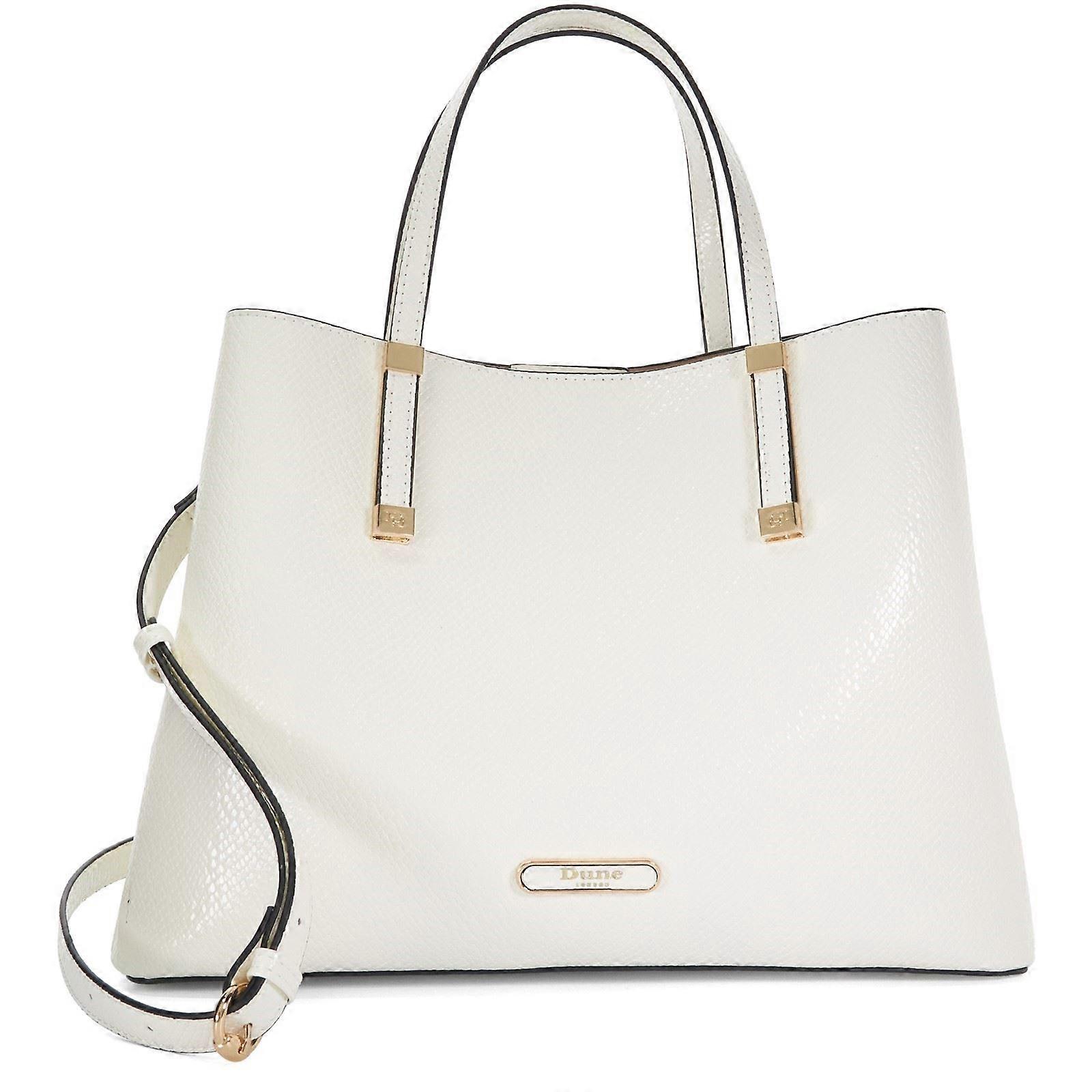 Dune Dorry Women's White Top-Handle HandBag - Medium